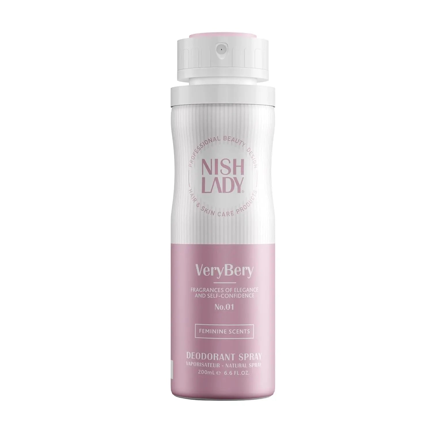 NishLady Deo Spray 200ml bottle for freshness and elegance with long-lasting protection.